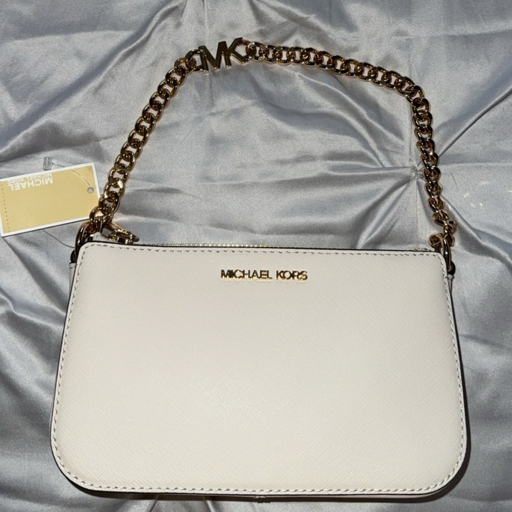 Michael Kors White Shoulder Bag